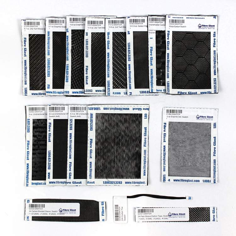 Carbon Fiber Sample Pack in stock same day shipping Fibre Glast